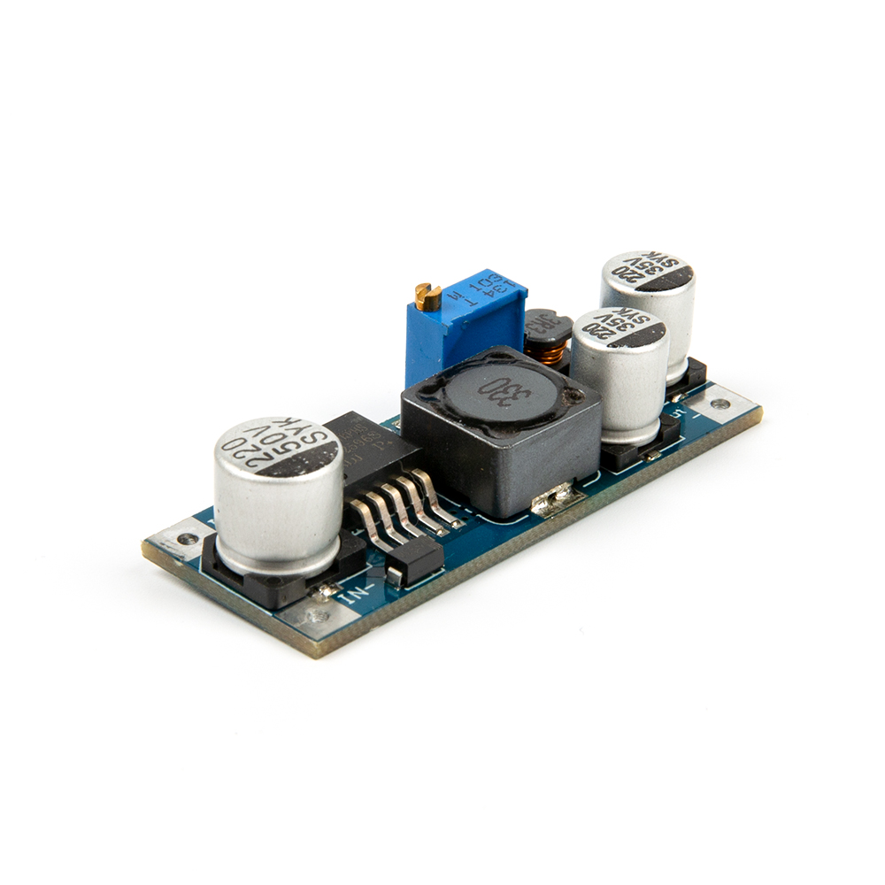 Понижающий преобразователь напряжения LM2596S-ADJ, синий